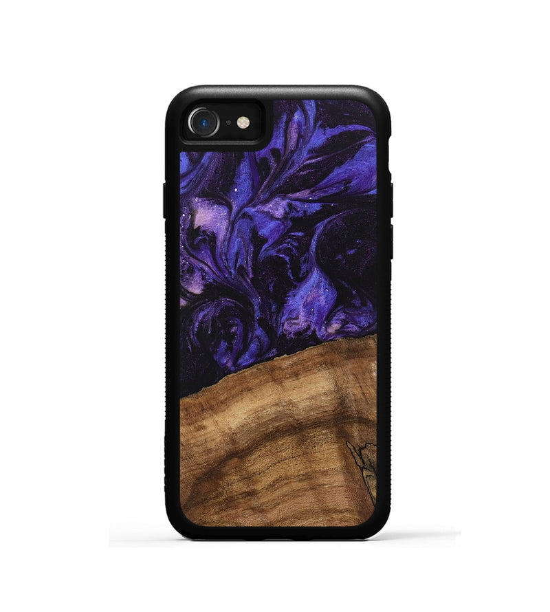 iPhone SE Wood Phone Case - Savion (Purple, 746616)