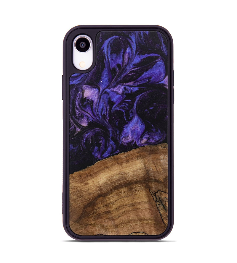 iPhone Xr Wood Phone Case - Savion (Purple, 746616)