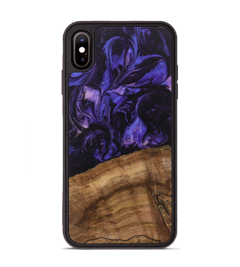 iPhone Xs Max Wood Phone Case - Savion (Purple, 746616)