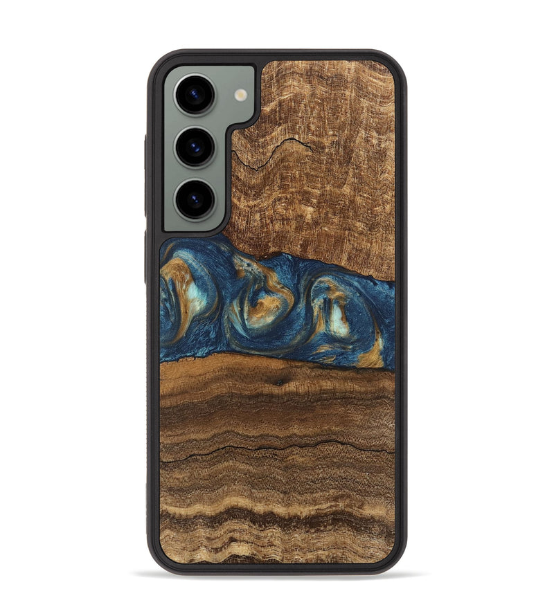 Galaxy S23 Plus Wood Phone Case - Kenley (Teal & Gold, 746619)