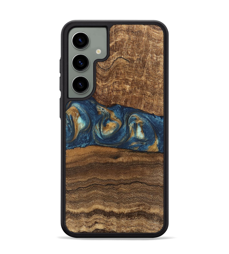 Galaxy S24 Plus Wood Phone Case - Kenley (Teal & Gold, 746619)