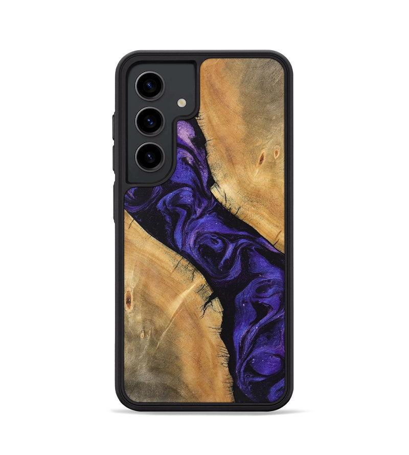 Galaxy S24 Wood Phone Case - Ellie (Purple, 746624)