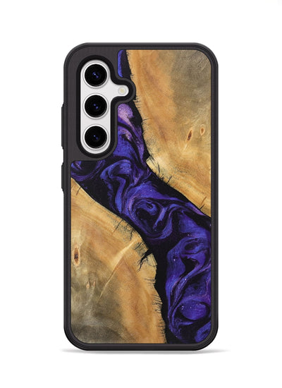 Galaxy S25 Wood Phone Case - Ellie (Purple, 746624)