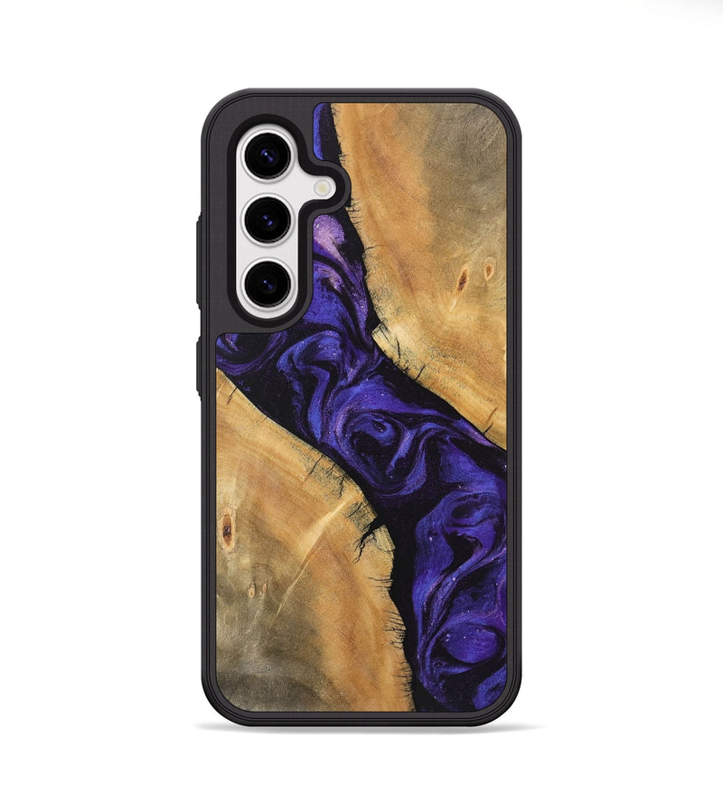 Galaxy S25 Wood Phone Case - Ellie (Purple, 746624)