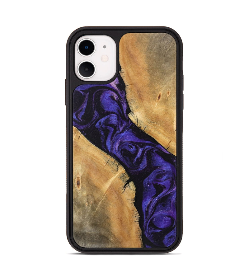 iPhone 11 Wood Phone Case - Ellie (Purple, 746624)