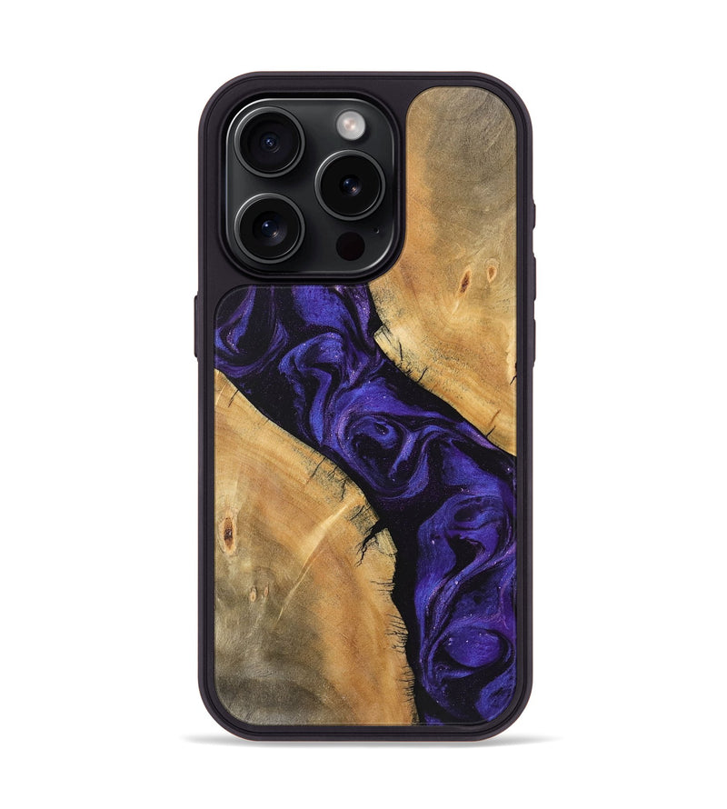 iPhone 15 Pro Wood Phone Case - Ellie (Purple, 746624)