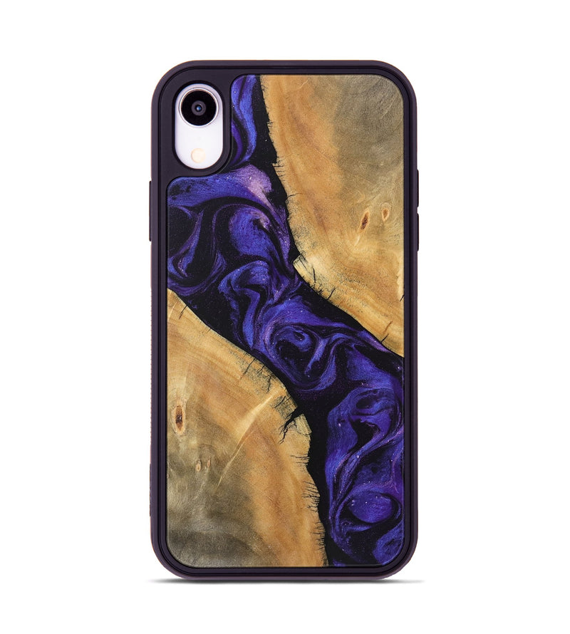 iPhone Xr Wood Phone Case - Ellie (Purple, 746624)