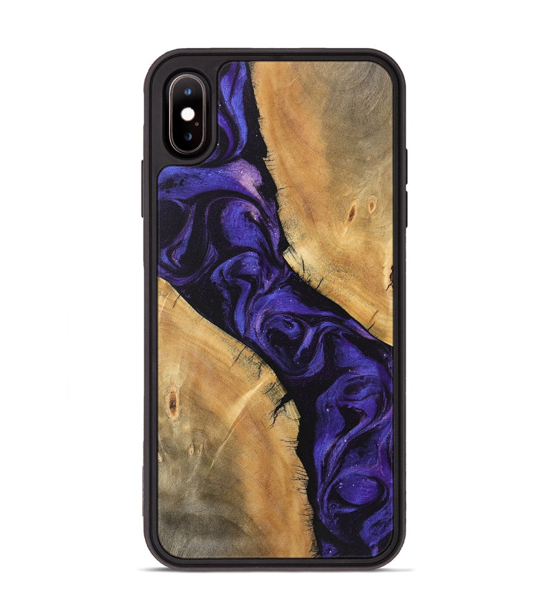 iPhone Xs Max Wood Phone Case - Ellie (Purple, 746624)