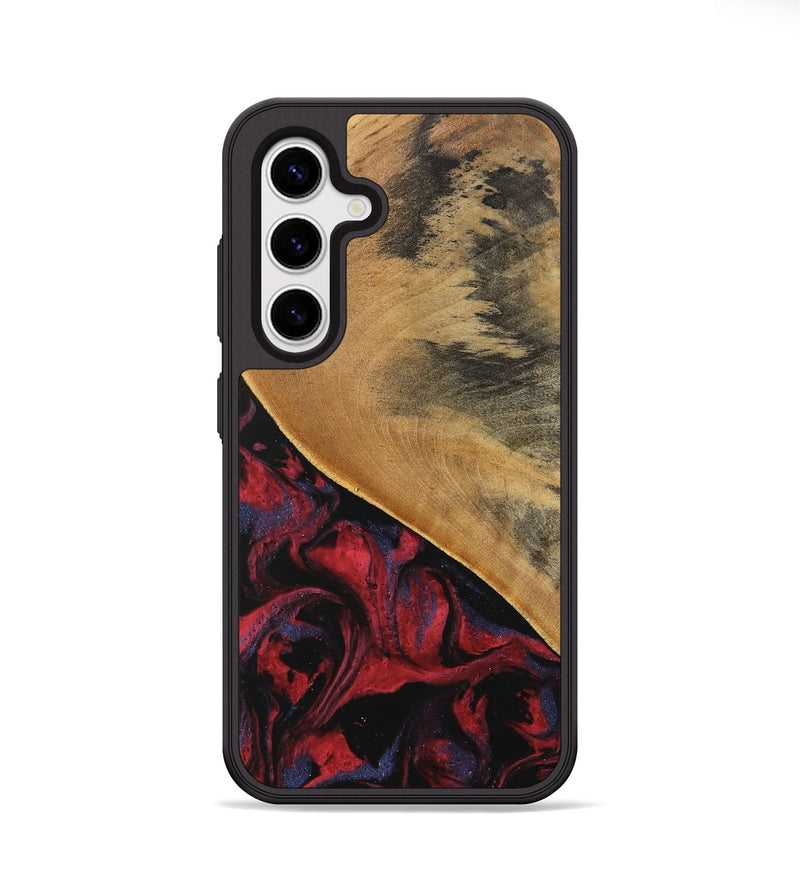 Galaxy S25 Wood Phone Case - Leandra (Red, 746625)