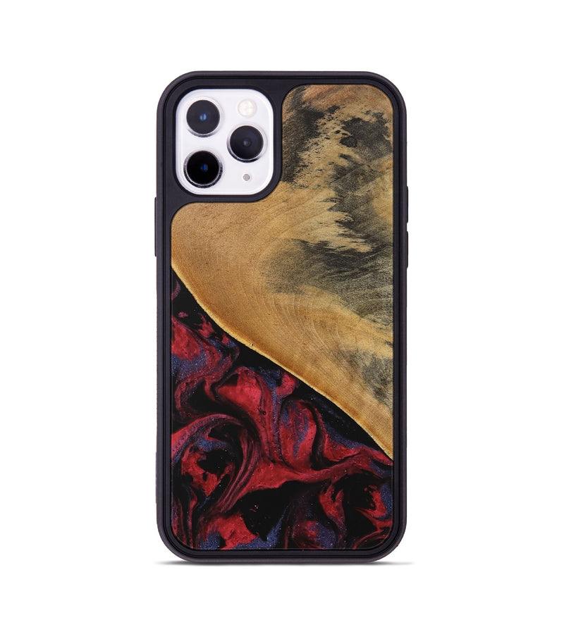 iPhone 11 Pro Wood Phone Case - Leandra (Red, 746625)