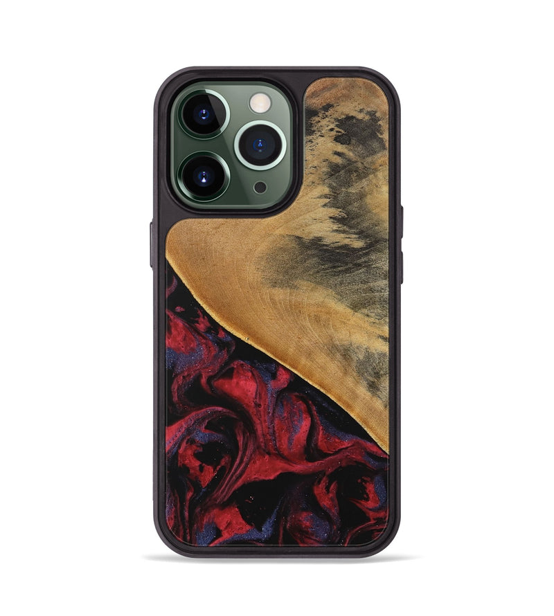 iPhone 13 Pro Wood Phone Case - Leandra (Red, 746625)