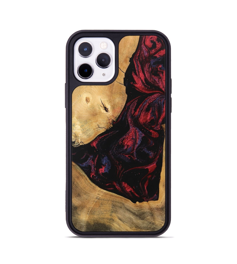 iPhone 11 Pro Wood Phone Case - Shemar (Red, 746626)