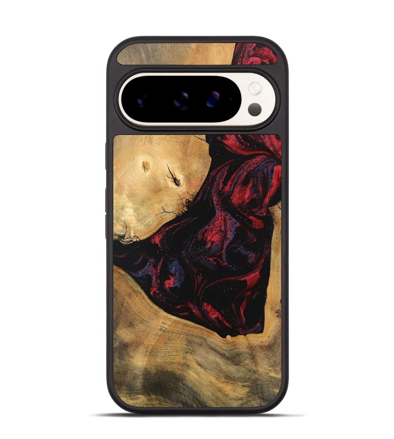 Pixel 9 Pro Wood Phone Case - Shemar (Red, 746626)