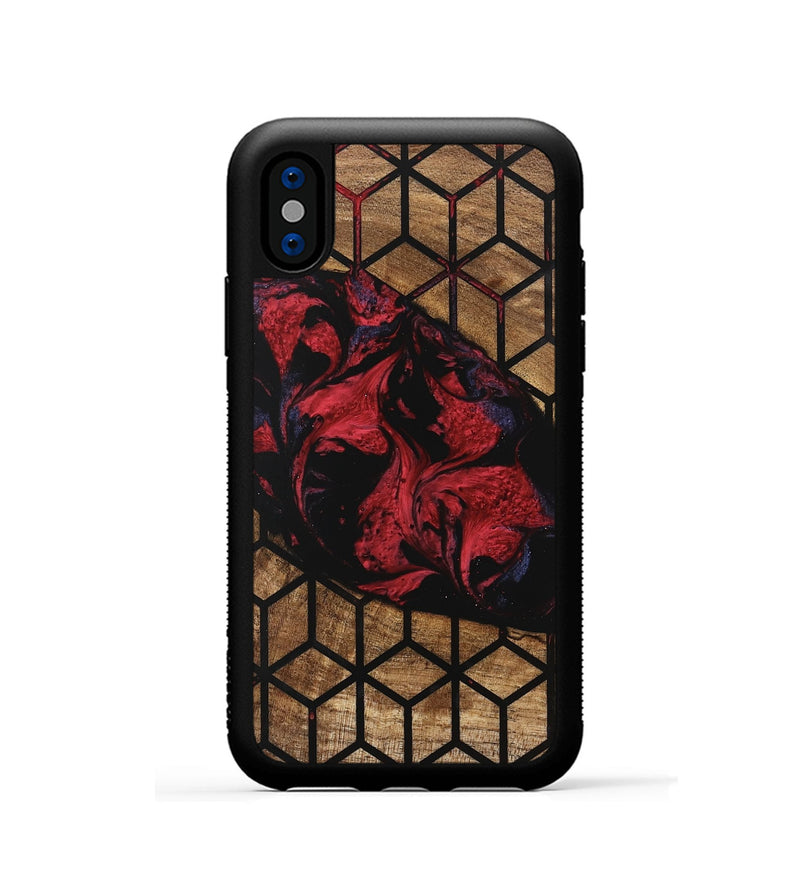 iPhone Xs Wood Phone Case - Ebony (Pattern, 746628)