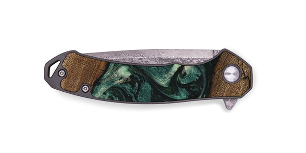 EDC Wood Pocket Knife - Lissie (Green, 746630)