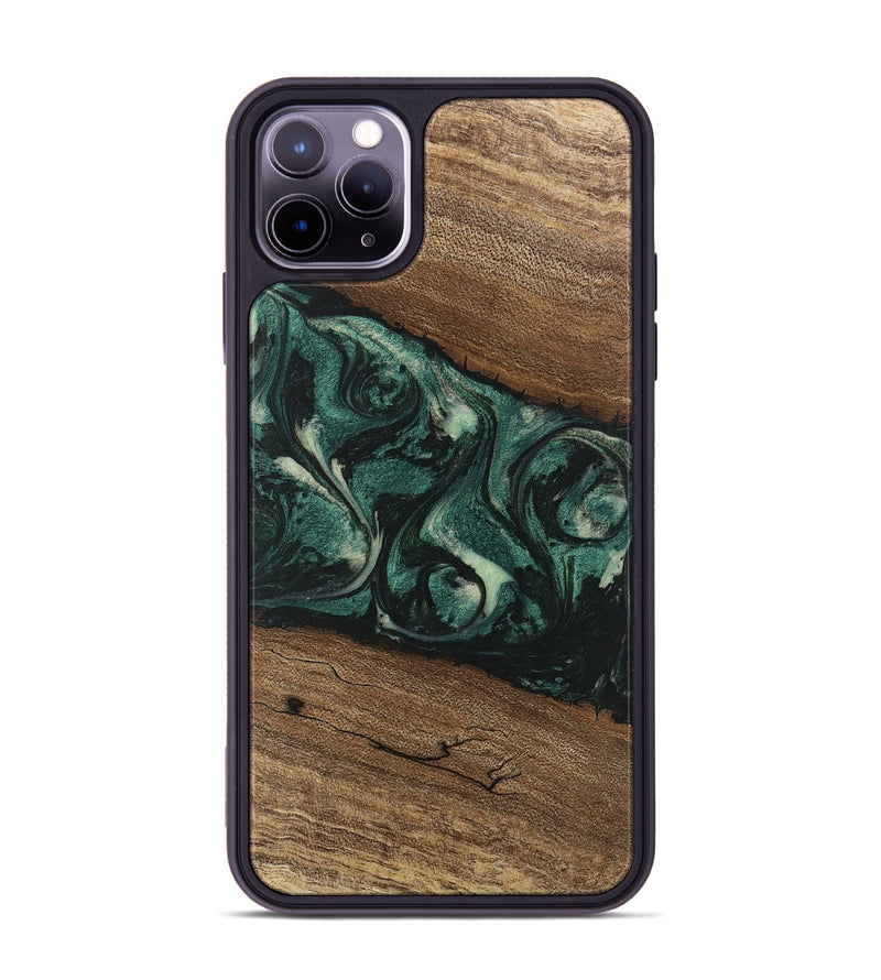 iPhone 11 Pro Max Wood Phone Case - Lissie (Green, 746630)