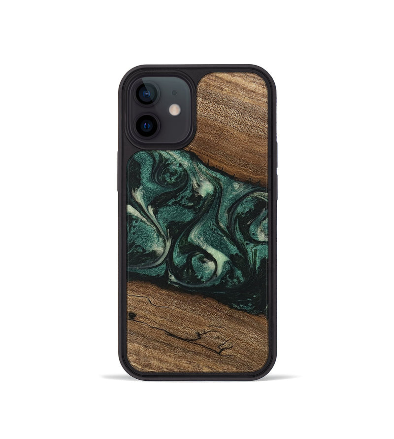 iPhone 12 mini Wood Phone Case - Lissie (Green, 746630)