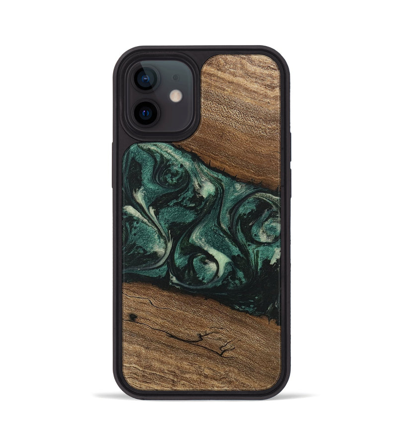 iPhone 12 Wood Phone Case - Lissie (Green, 746630)