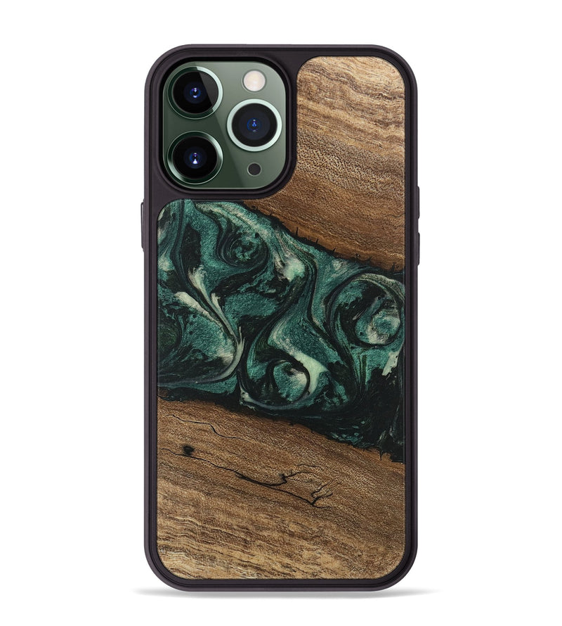 iPhone 13 Pro Max Wood Phone Case - Lissie (Green, 746630)