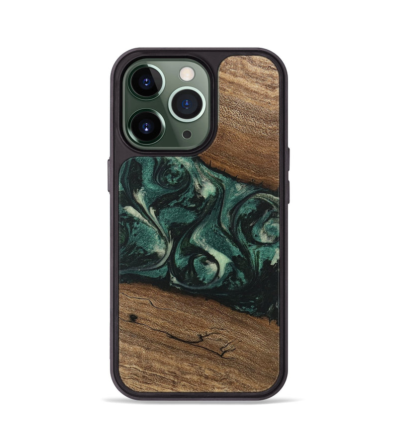 iPhone 13 Pro Wood Phone Case - Lissie (Green, 746630)