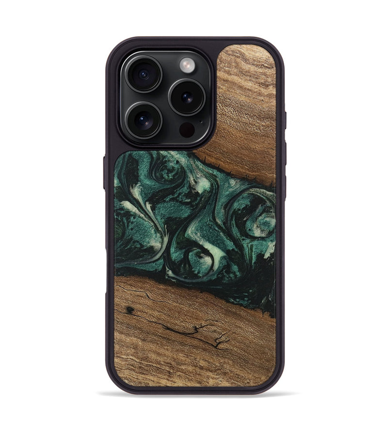 iPhone 16 Pro Wood Phone Case - Lissie (Green, 746630)