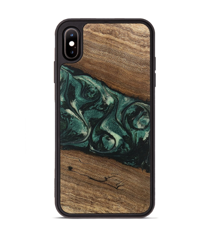 iPhone Xs Max Wood Phone Case - Lissie (Green, 746630)