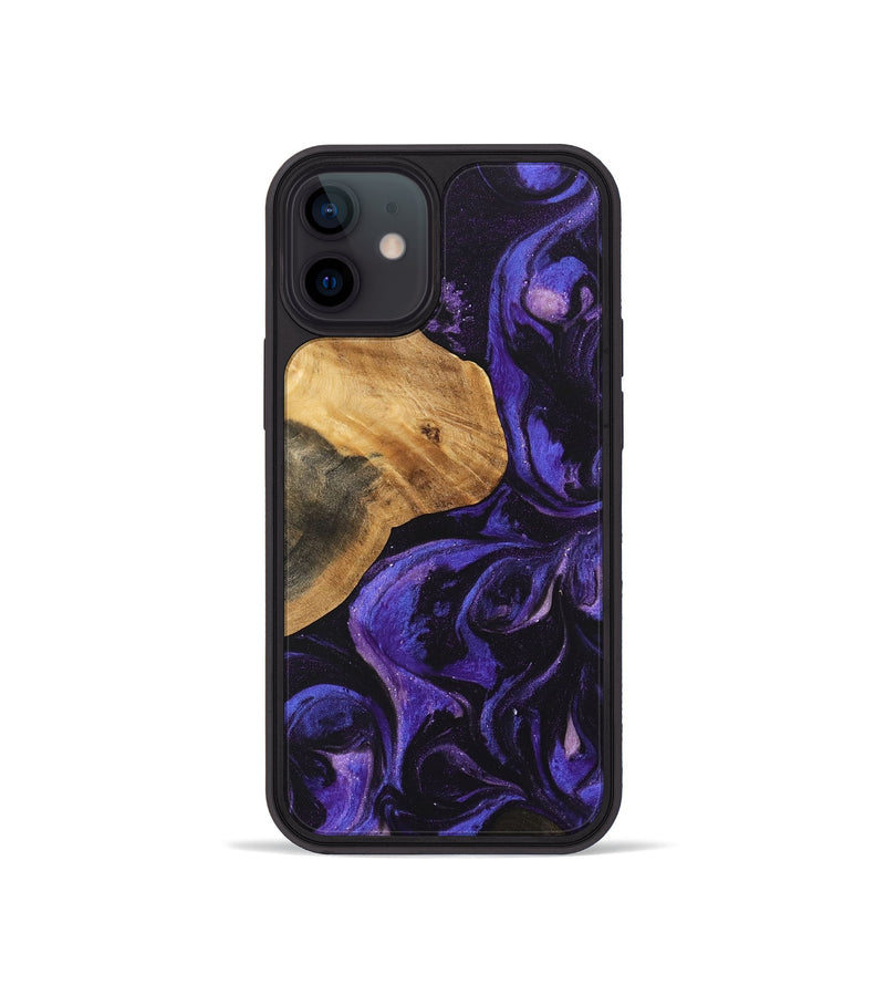 iPhone 12 mini Wood Phone Case - Egbert (Purple, 746631)