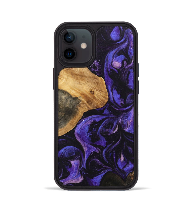 iPhone 12 Wood Phone Case - Egbert (Purple, 746631)