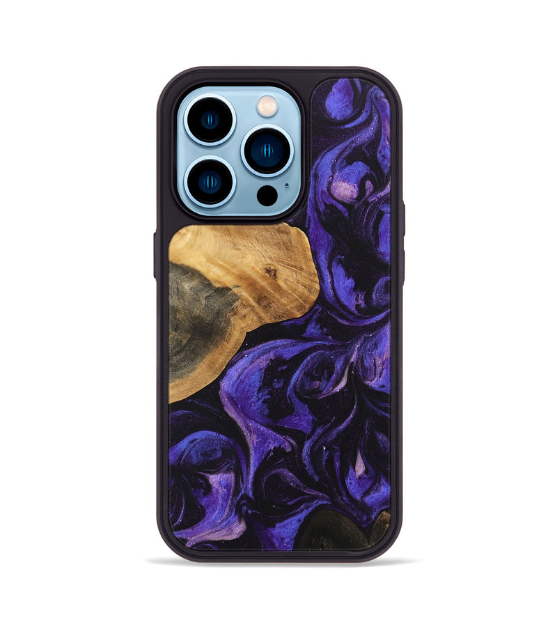 iPhone 14 Pro Wood Phone Case - Egbert (Purple, 746631)