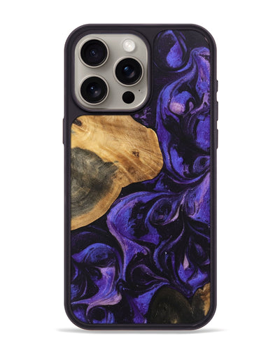 iPhone 15 Pro Max Wood Phone Case - Egbert (Purple, 746631)