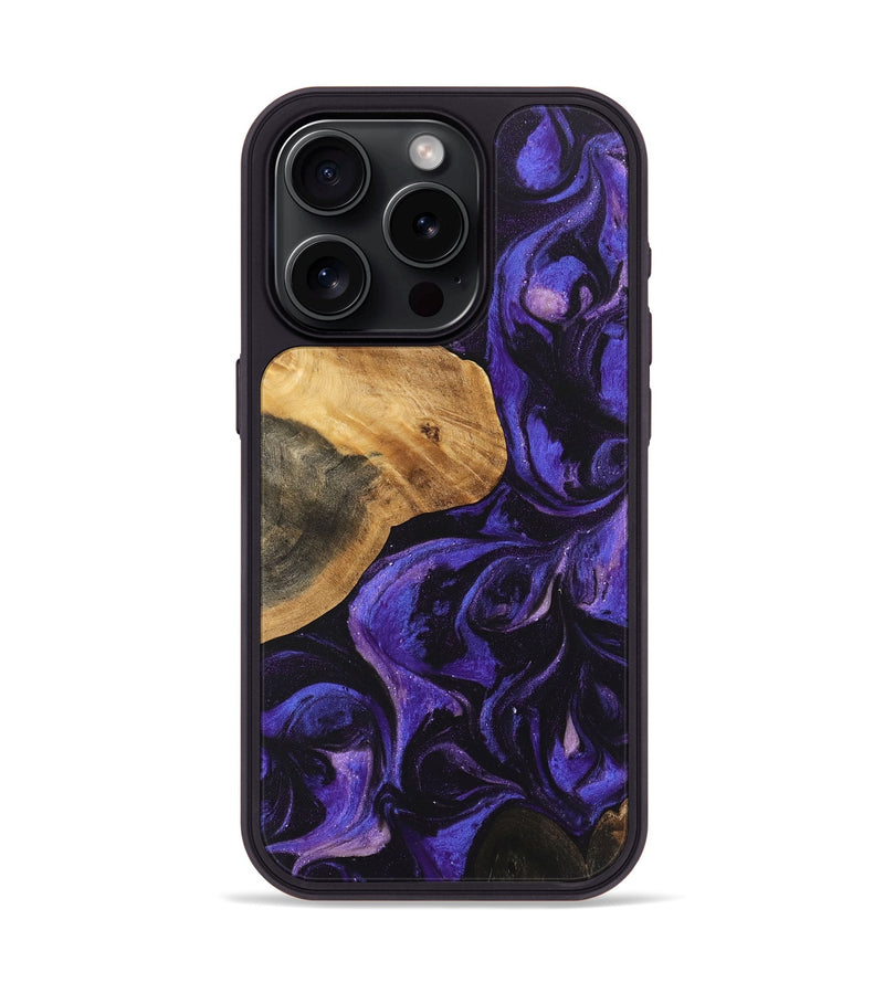 iPhone 15 Pro Wood Phone Case - Egbert (Purple, 746631)