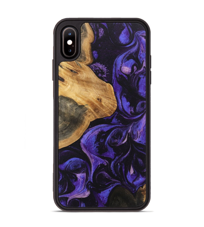 iPhone Xs Max Wood Phone Case - Egbert (Purple, 746631)