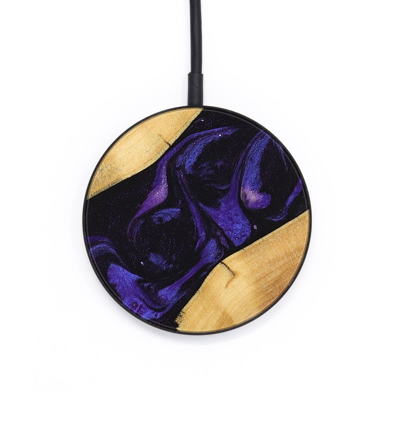 Circle Wood Wireless Charger - Junior (Purple, 746633)