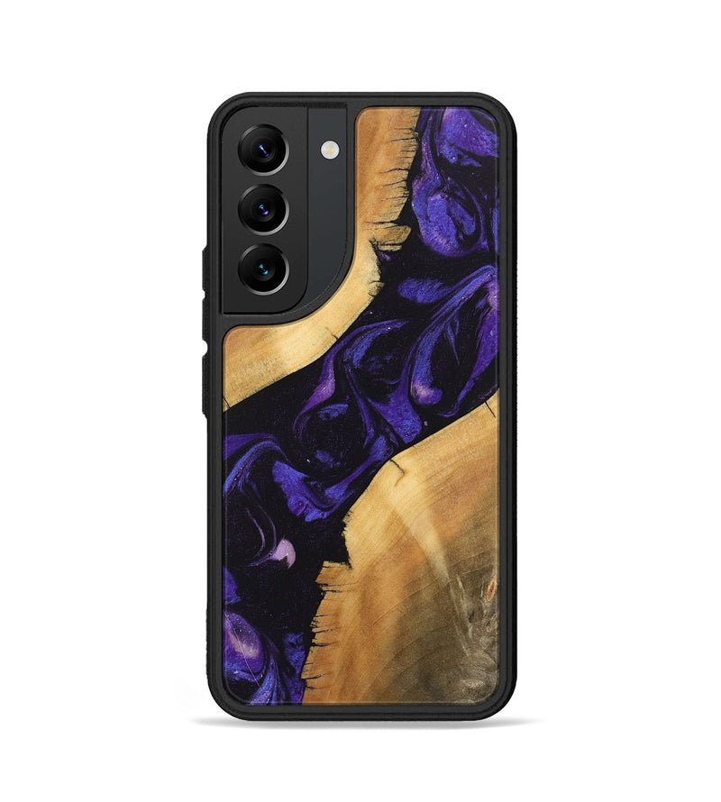 Galaxy S22 Wood Phone Case - Junior (Purple, 746633)