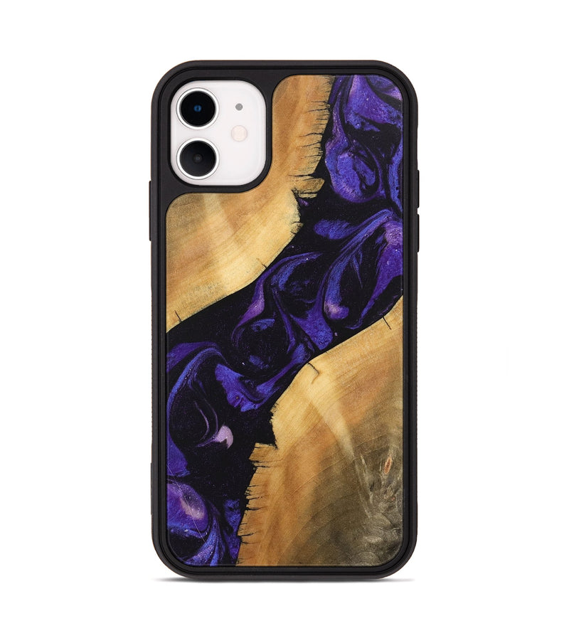 iPhone 11 Wood Phone Case - Junior (Purple, 746633)