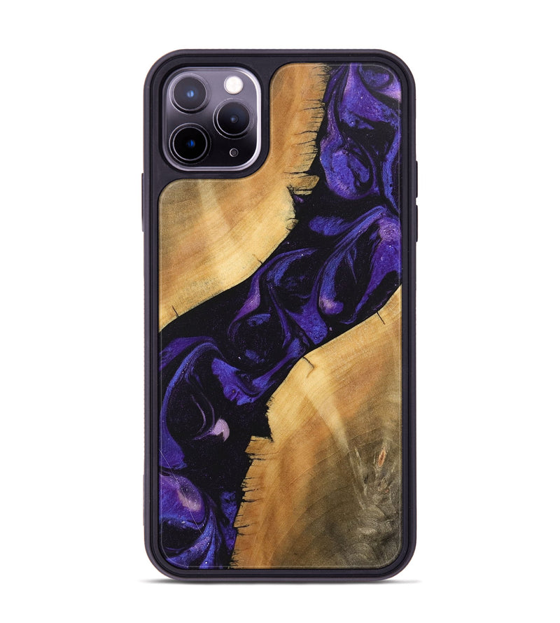 iPhone 11 Pro Max Wood Phone Case - Junior (Purple, 746633)