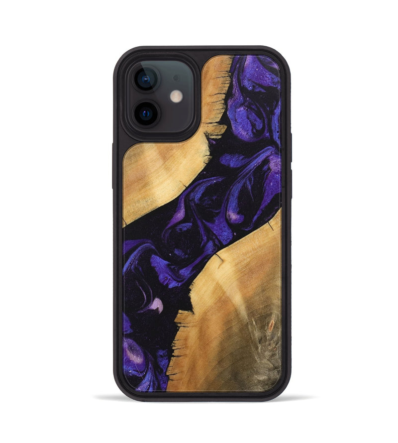 iPhone 12 Wood Phone Case - Junior (Purple, 746633)