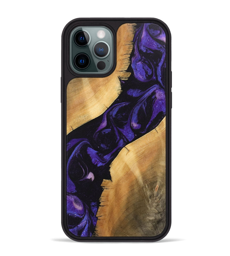 iPhone 12 Pro Max Wood Phone Case - Junior (Purple, 746633)