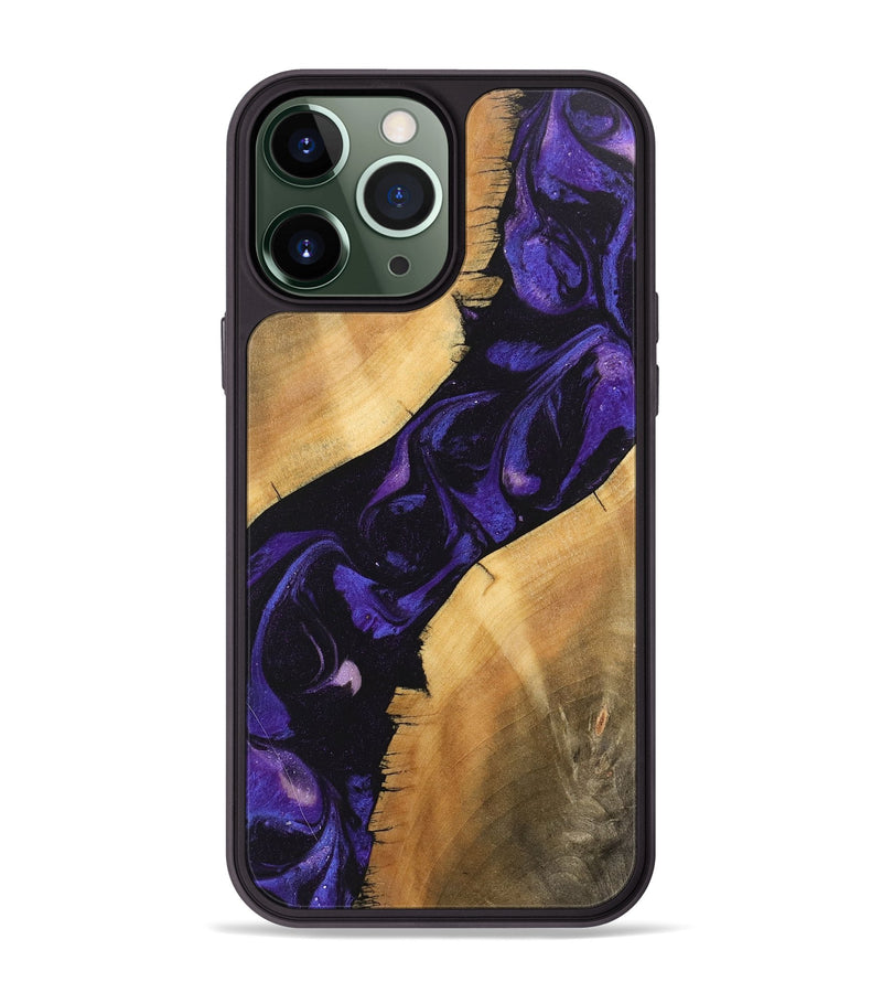 iPhone 13 Pro Max Wood Phone Case - Junior (Purple, 746633)