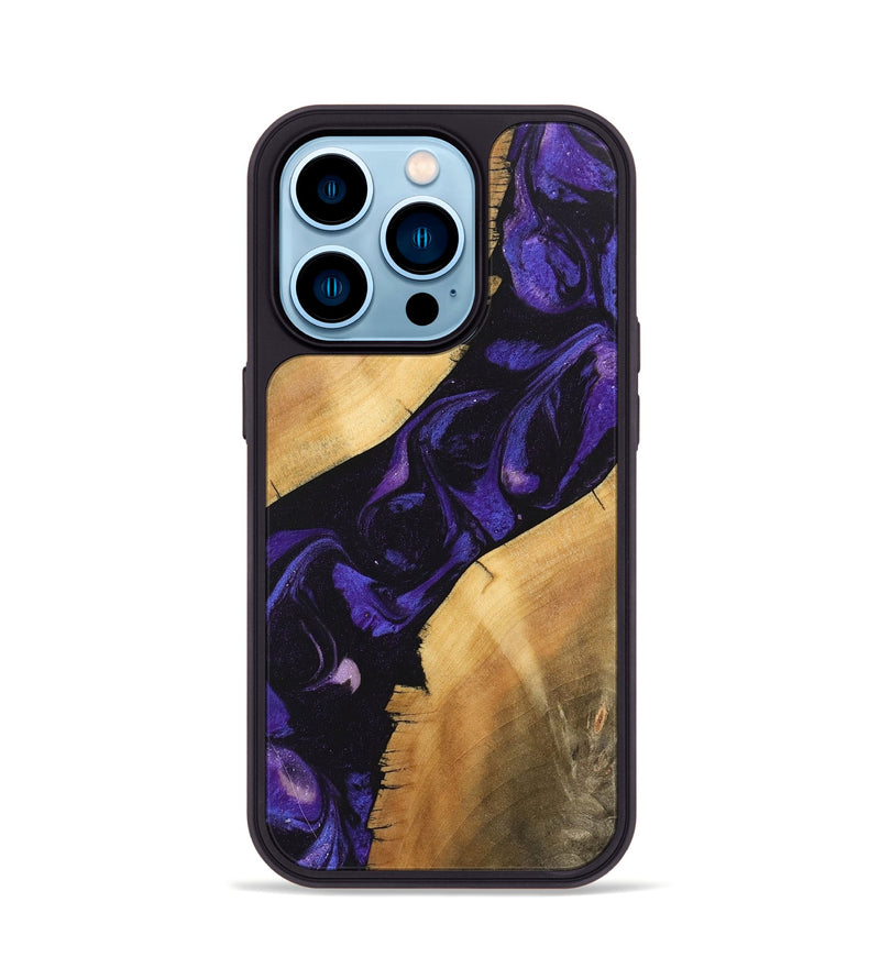 iPhone 14 Pro Wood Phone Case - Junior (Purple, 746633)