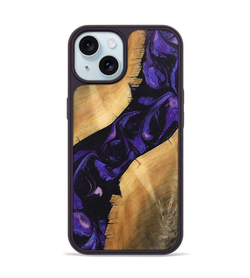 iPhone 15 Wood Phone Case - Junior (Purple, 746633)