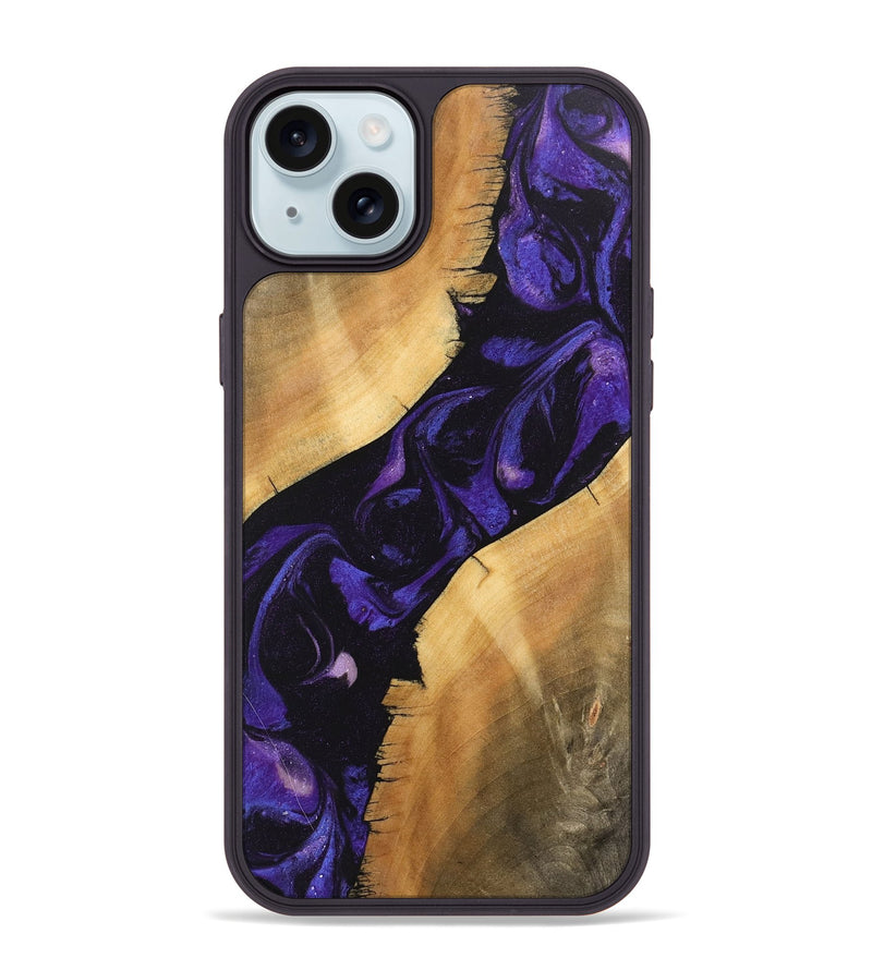 iPhone 15 Plus Wood Phone Case - Junior (Purple, 746633)