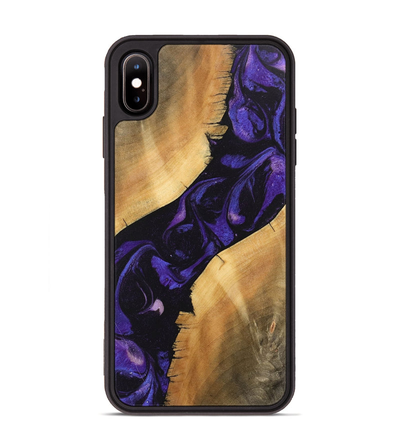 iPhone Xs Max Wood Phone Case - Junior (Purple, 746633)