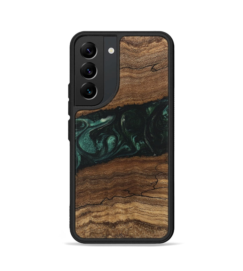 Galaxy S22 Wood Phone Case - Sim (Green, 746639)