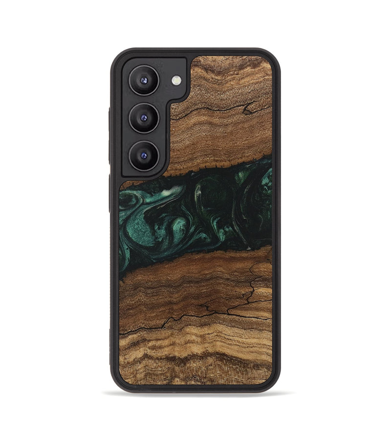 Galaxy S23 Wood Phone Case - Sim (Green, 746639)