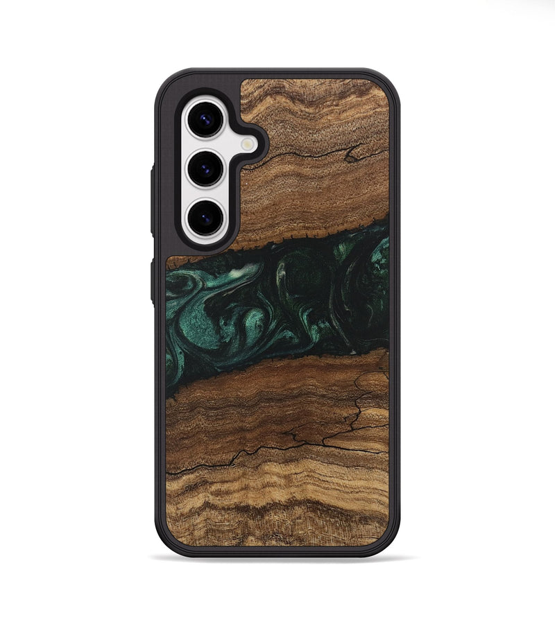 Galaxy S25 Wood Phone Case - Sim (Green, 746639)