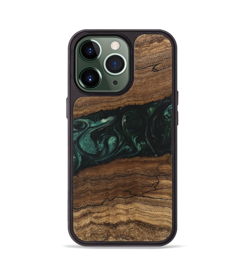 iPhone 13 Pro Wood Phone Case - Sim (Green, 746639)