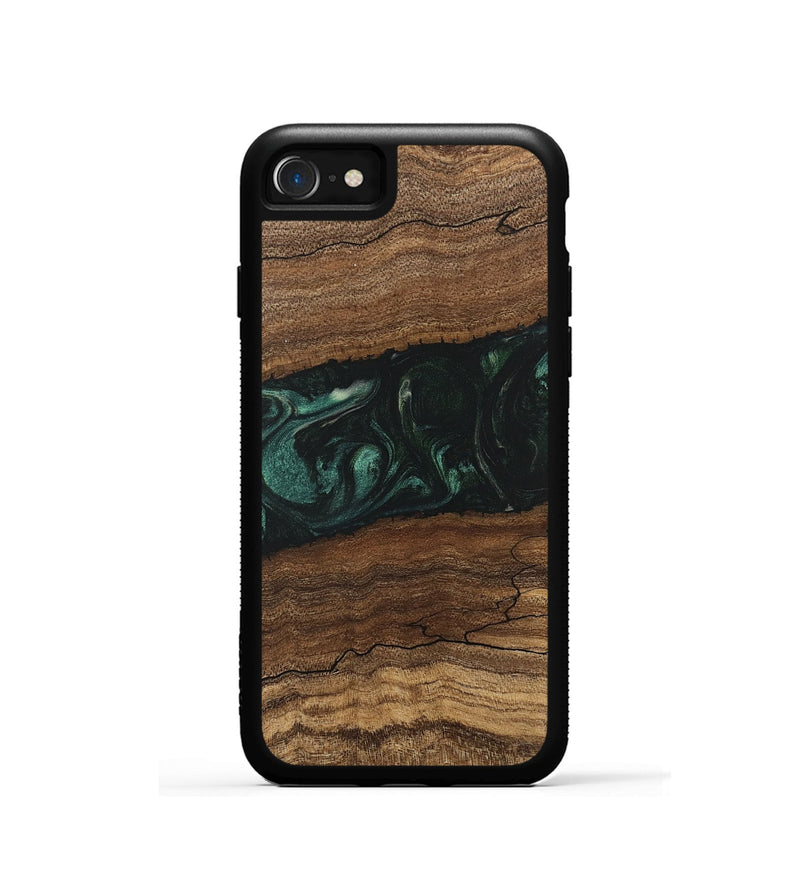 iPhone SE Wood Phone Case - Sim (Green, 746639)