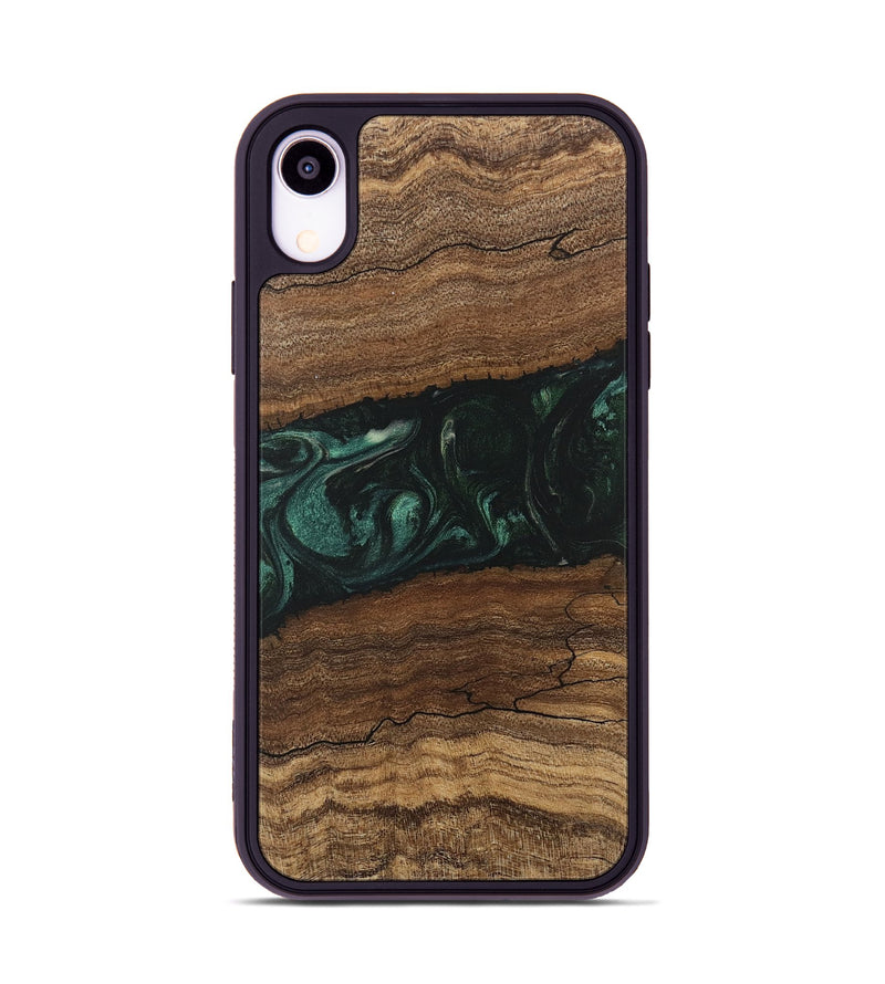 iPhone Xr Wood Phone Case - Sim (Green, 746639)