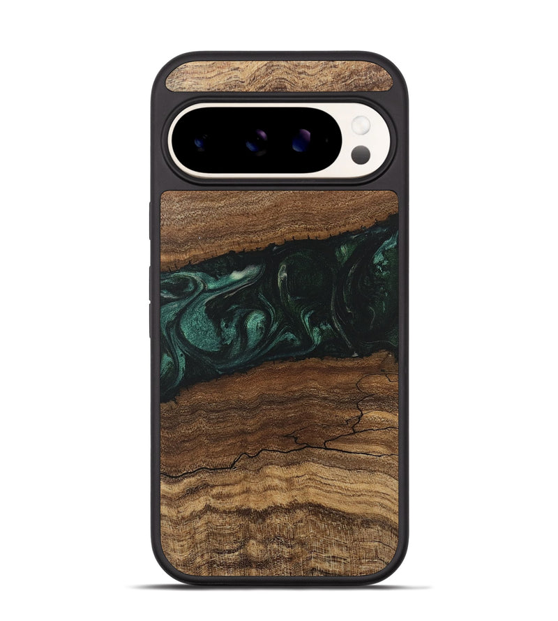 Pixel 9 Pro Wood Phone Case - Sim (Green, 746639)